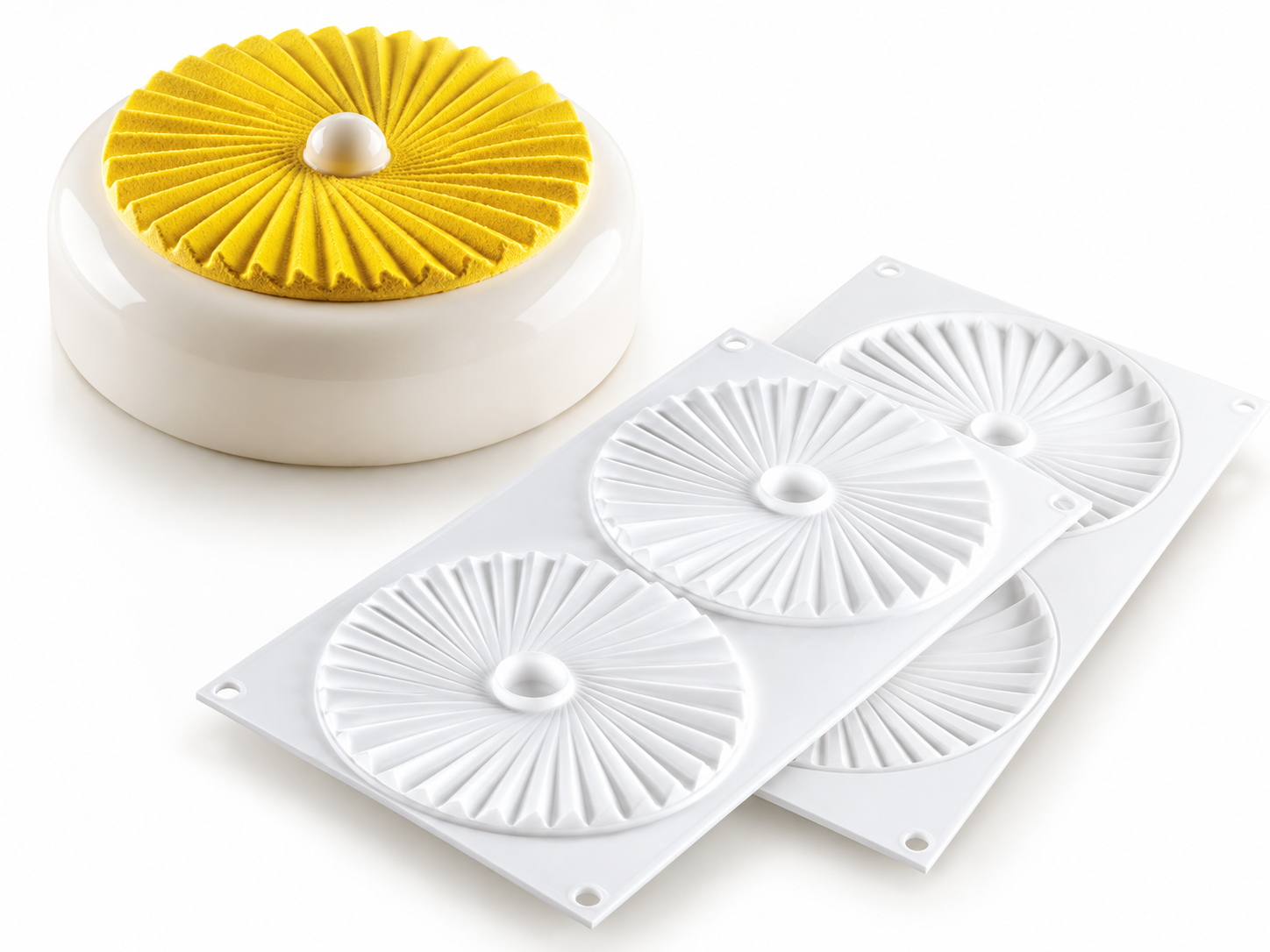 Silikonmatte Plisse 100 2er