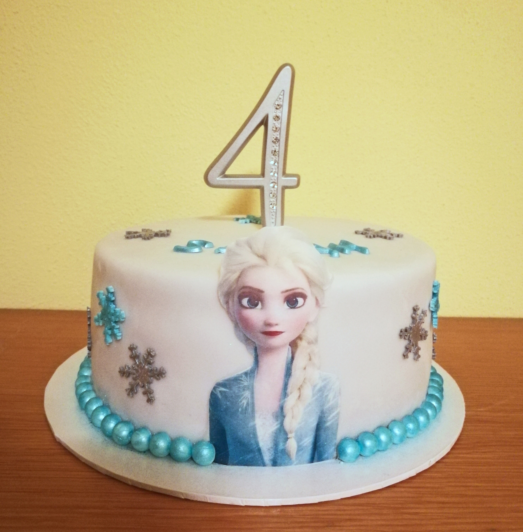 Cake Topper Zahl 4