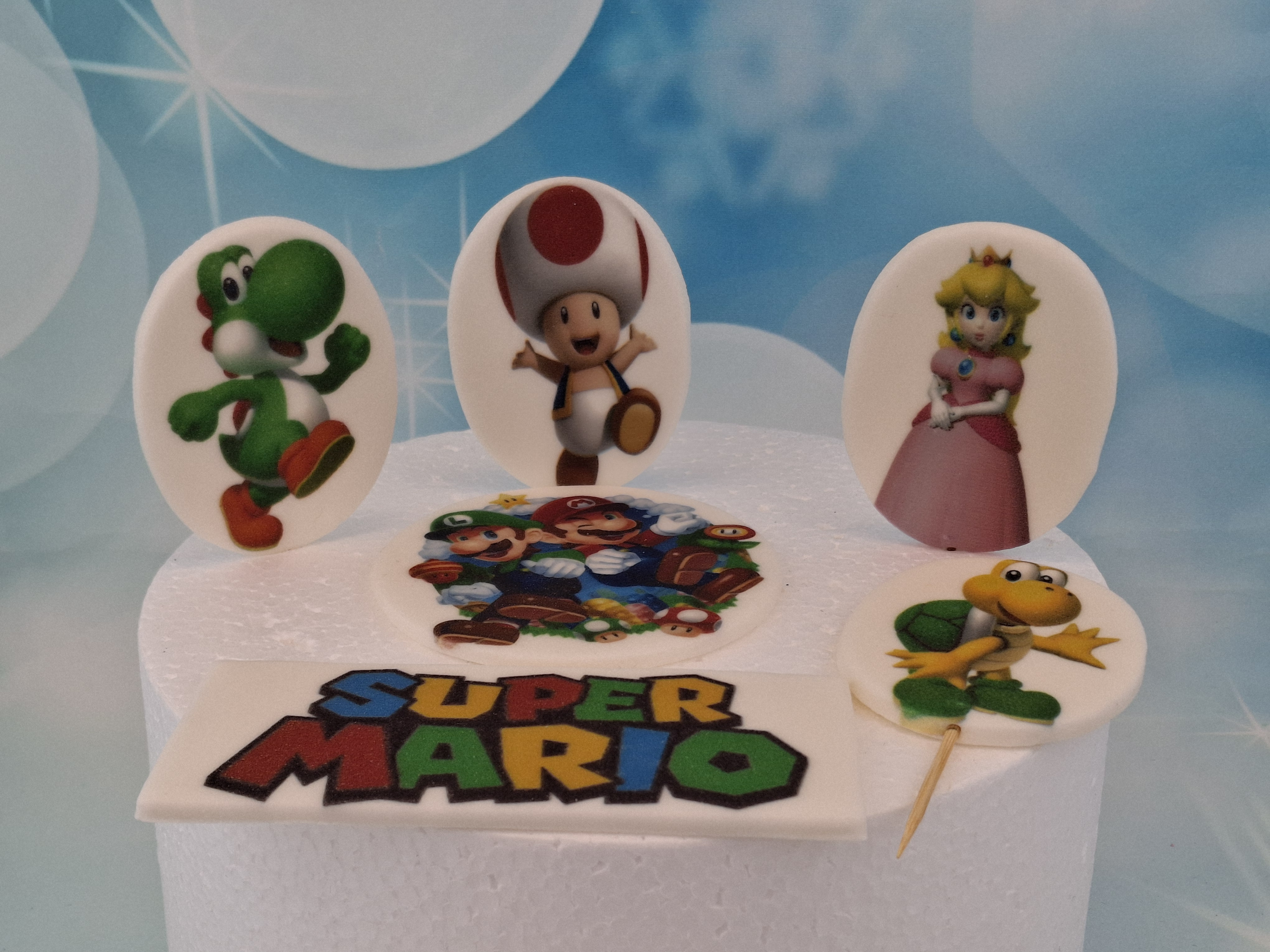 Super Mario – Zucker-Deko für Torten Super Mario – Zucker-Deko für Torten