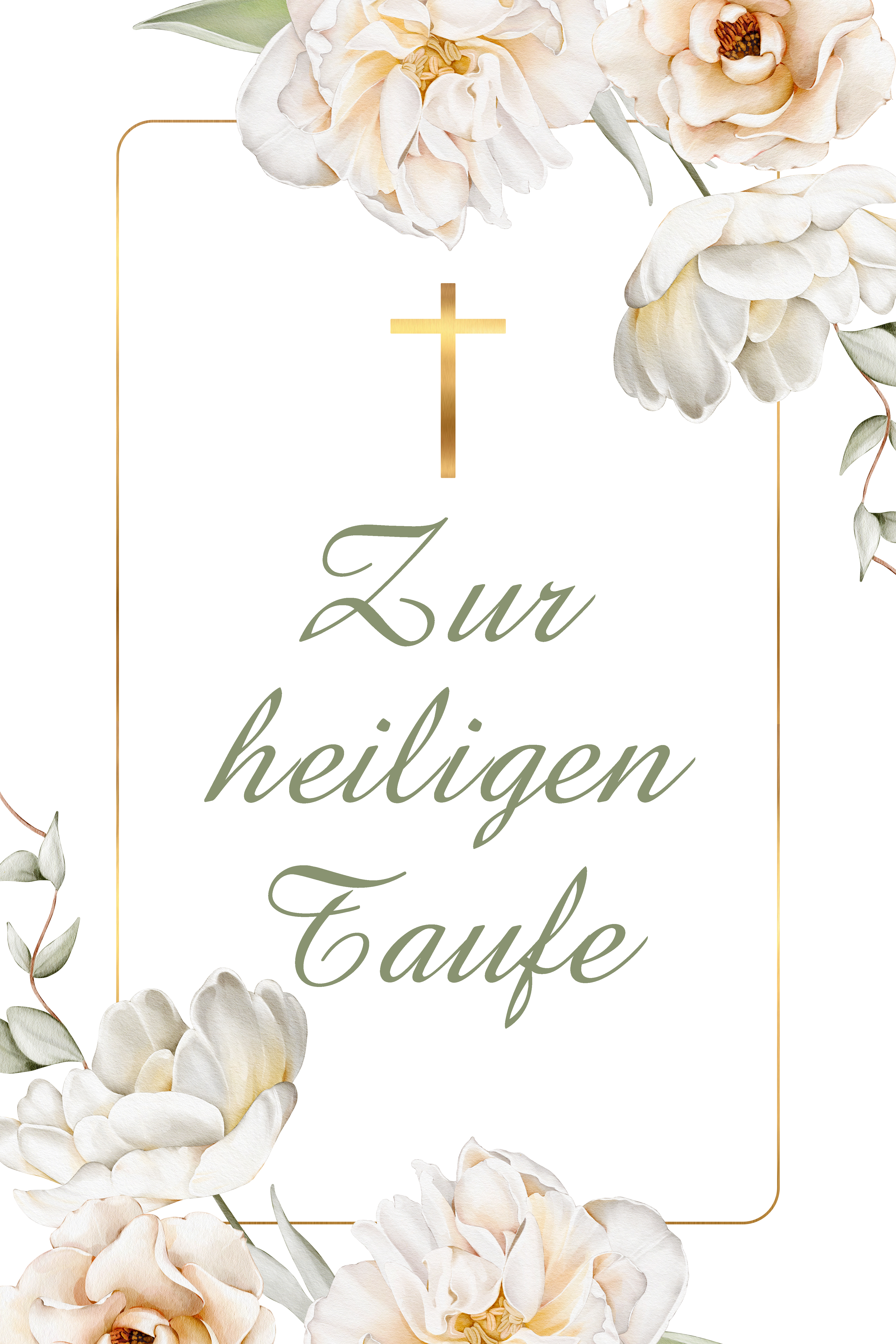Rouladendekor Taufe