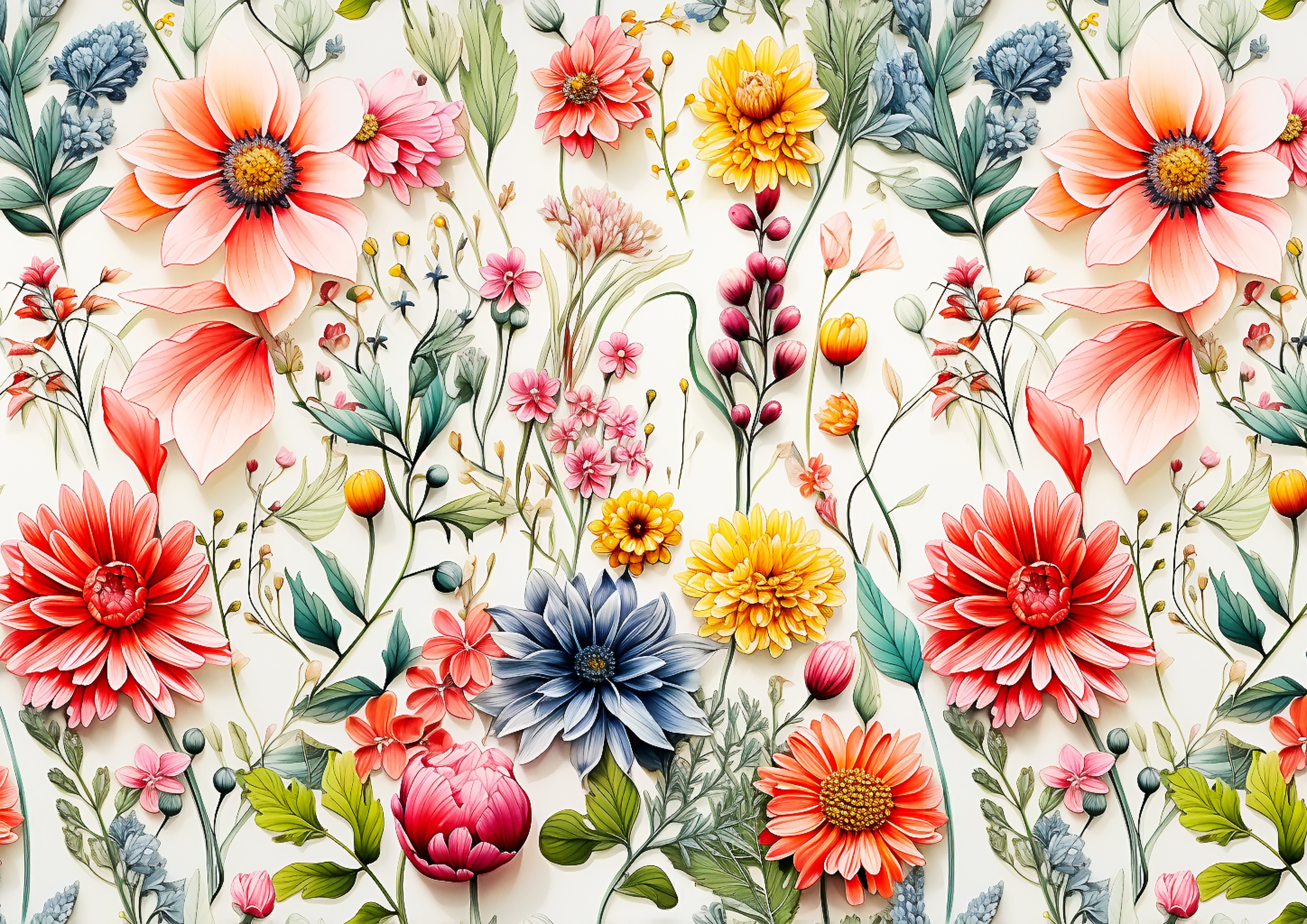 Wafer Paper / Oblatenpapier  Blumen    