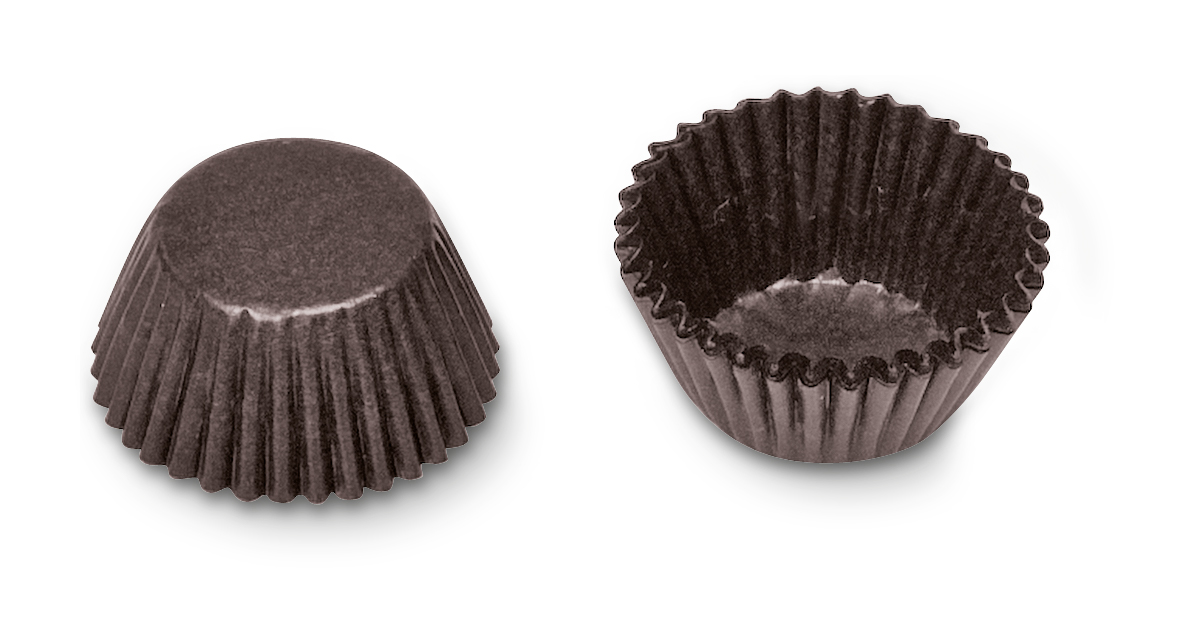 Mini Papierförmchen Braun für Muffin Konfekt