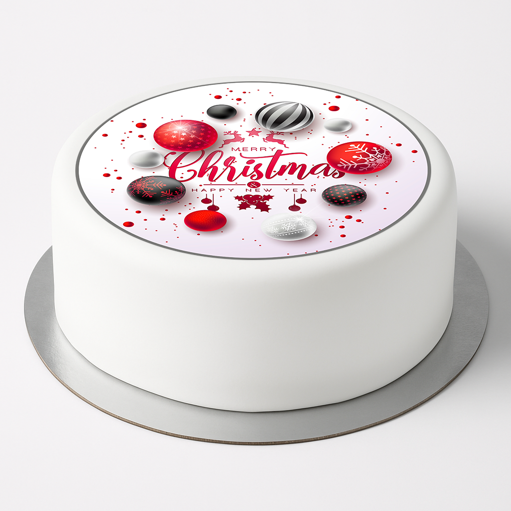 Tortenaufleger „Merry Christmas“