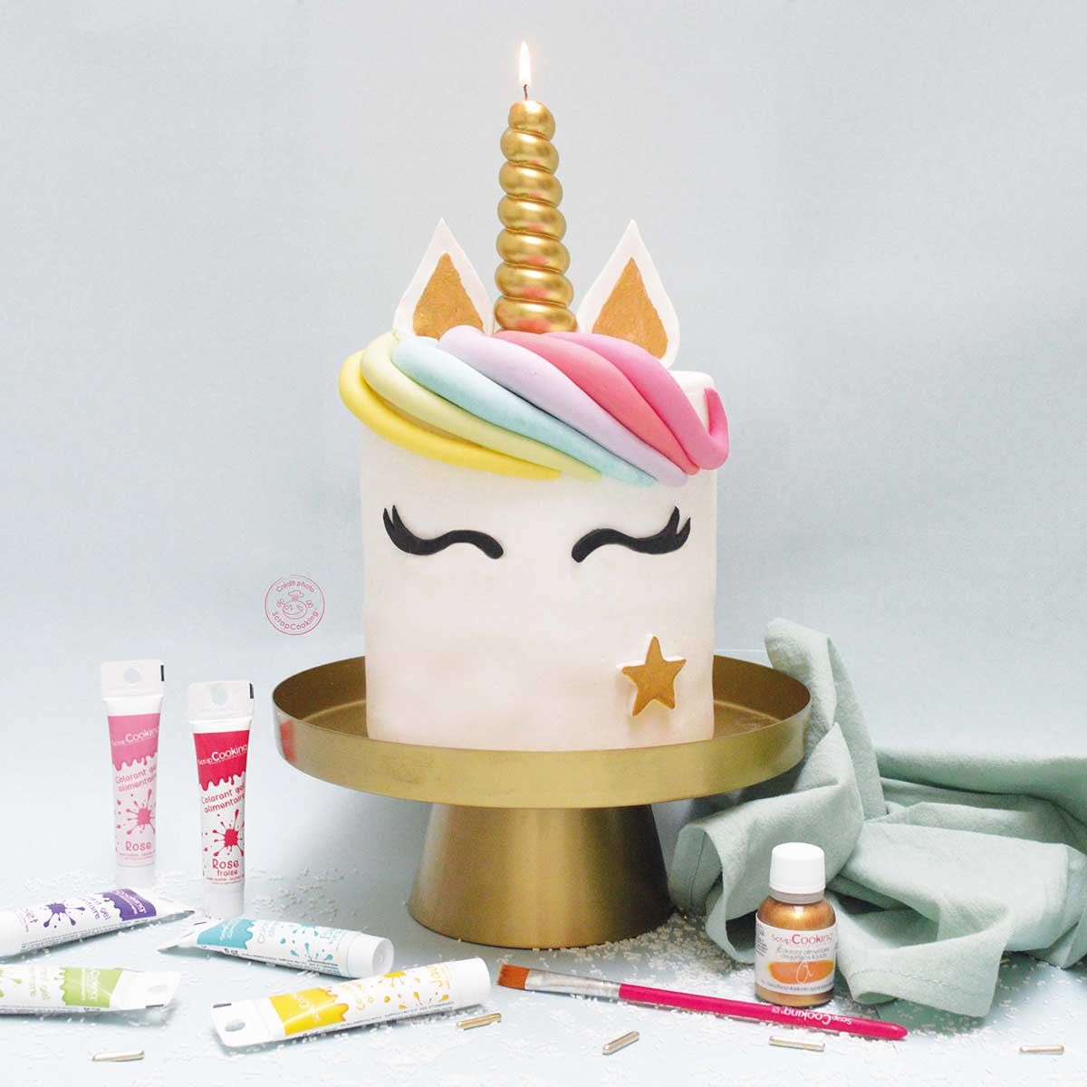 Einhorn Kerze Horn Unicorn