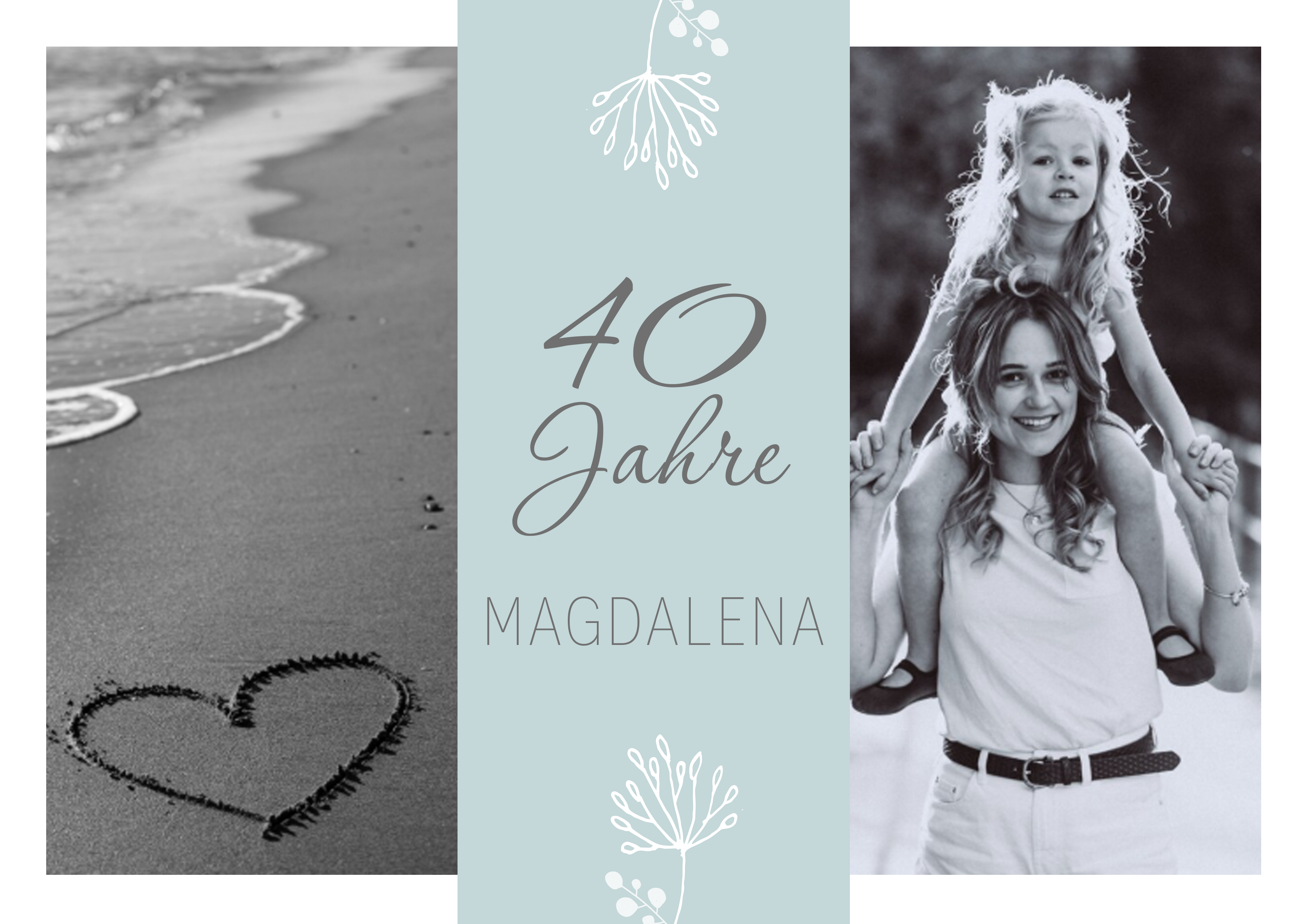 Personalisierter Tortenaufleger mit Foto & Text 