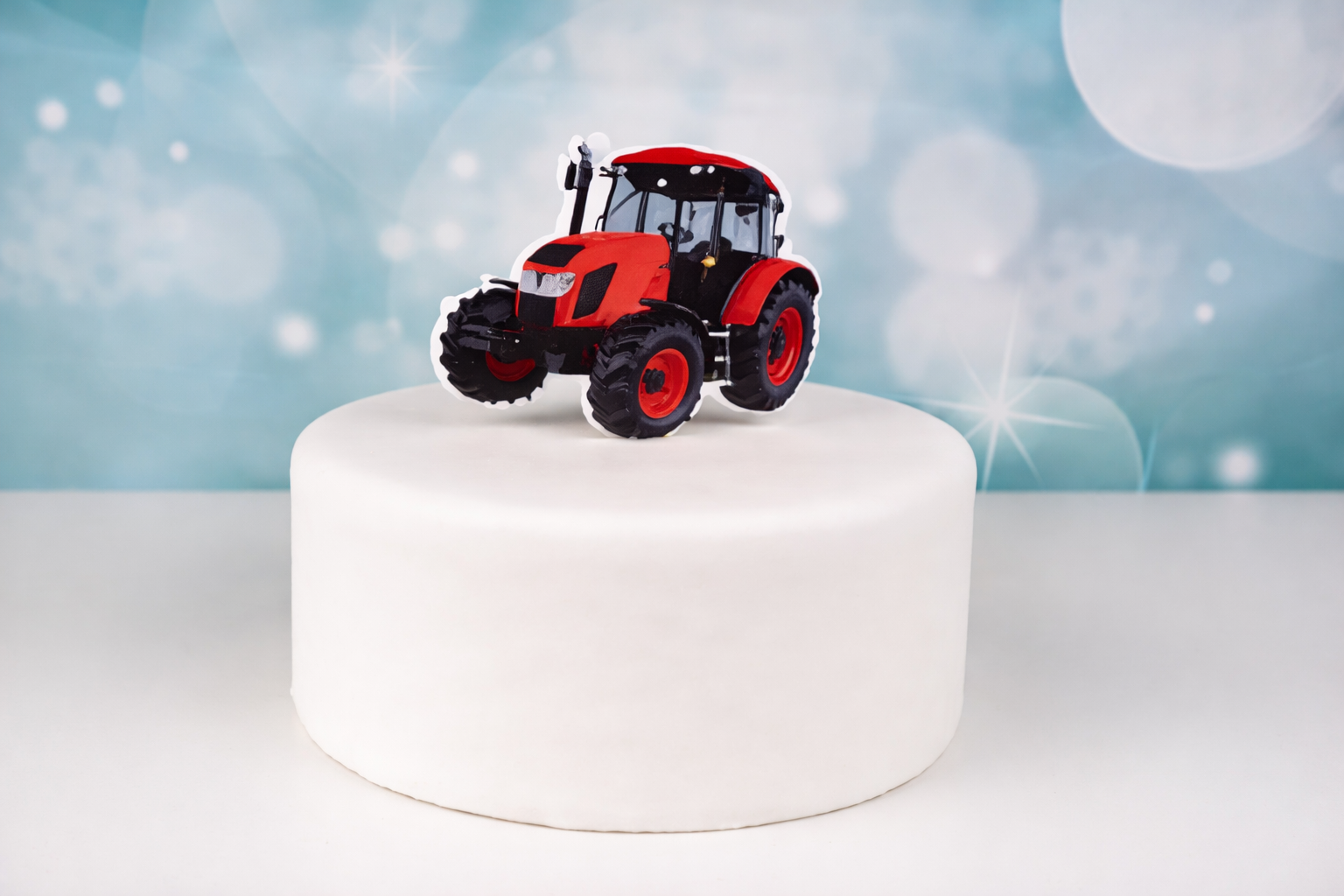 Essbarer Cake Topper Traktor rot – Roter Traktor