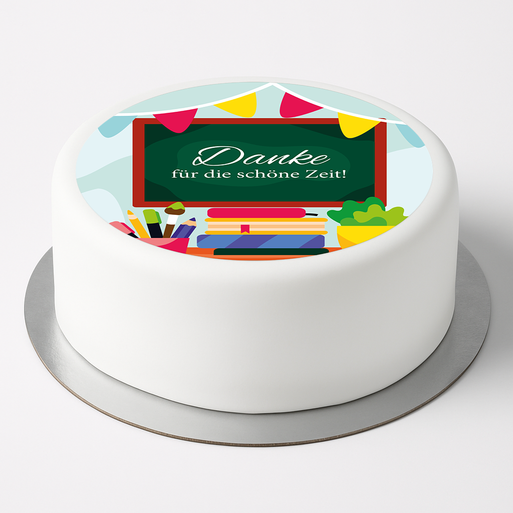 Tortenaufleger Danke für die schöne Zeit