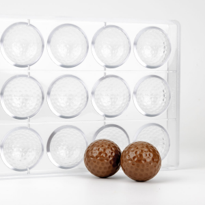 Martellato Pralinenform Golf – Schokoladenform für 15 Golfball-Pralinen Ø 42 x 21 mm