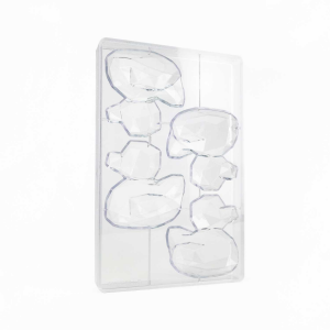 Martellato Ducky – Schokoladenform Ente, modernes Diamant-Design für Ostern (2 Stück)