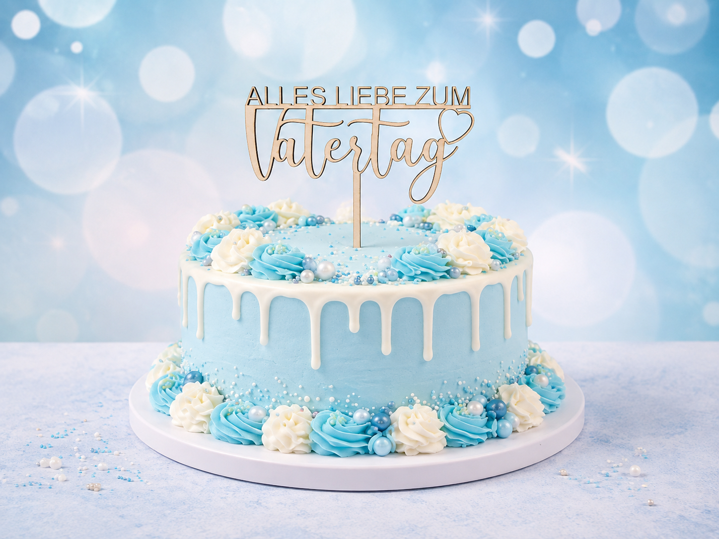 Cake Topper Alles Liebe zum Vatertag T1