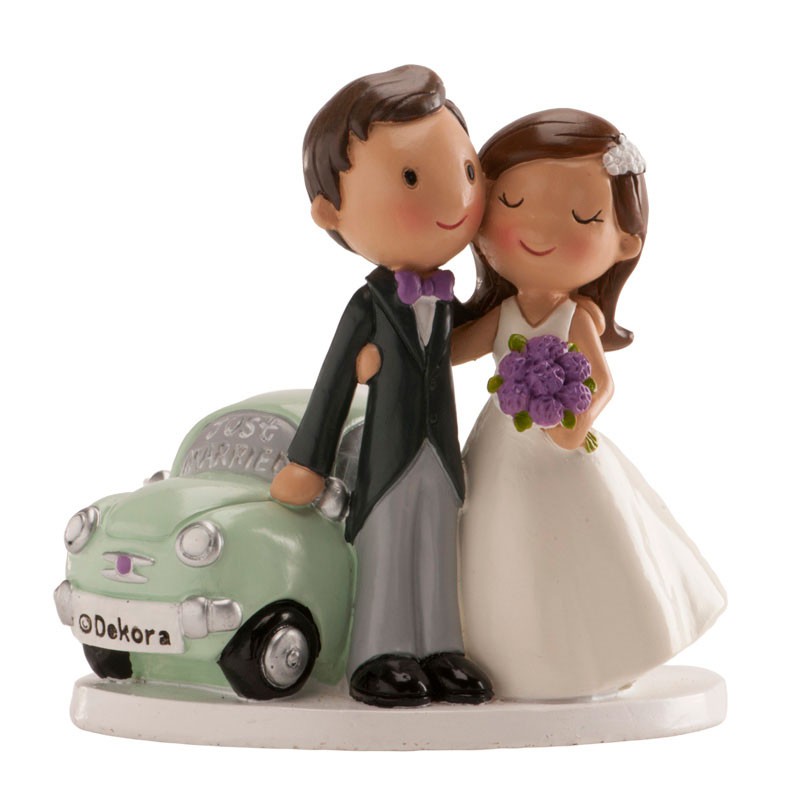 Hochzeitsfigur Caketopper Wedding Auto