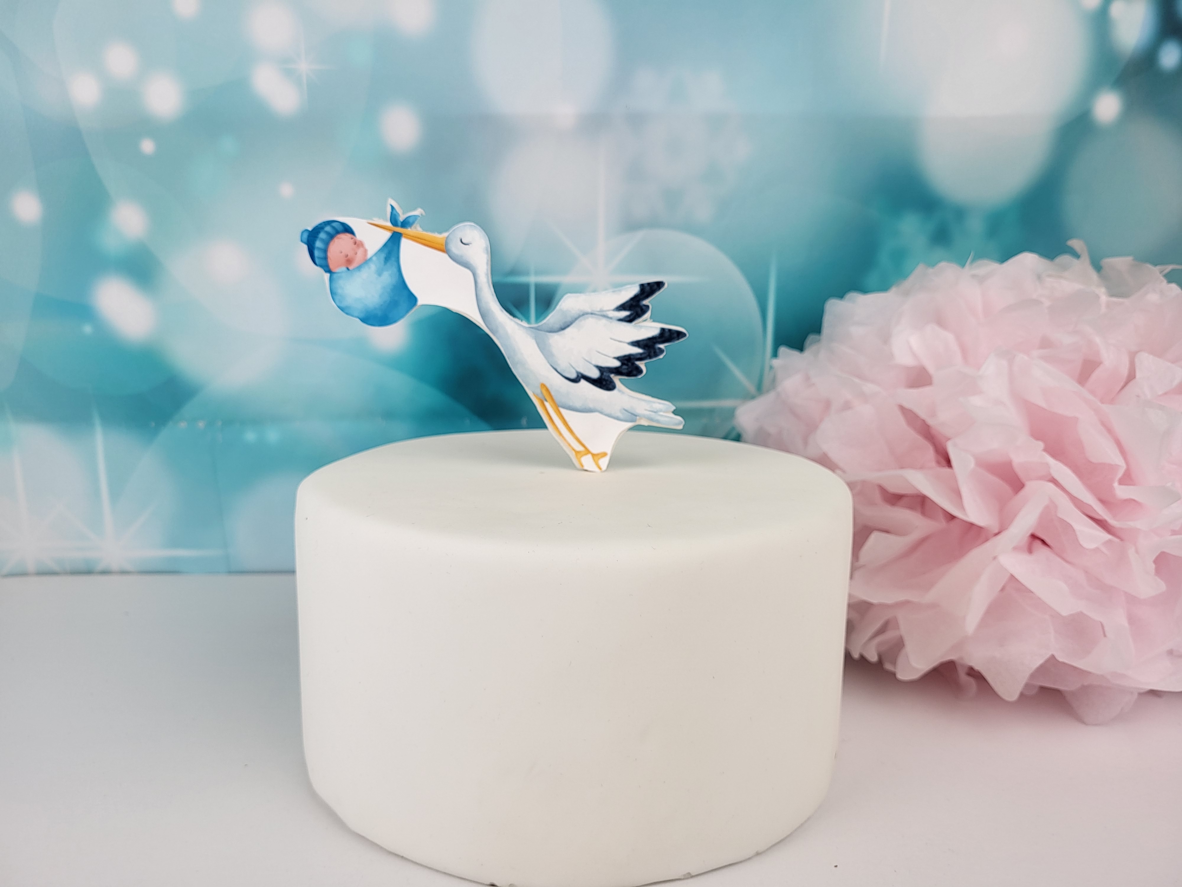 Cake Topper Storch