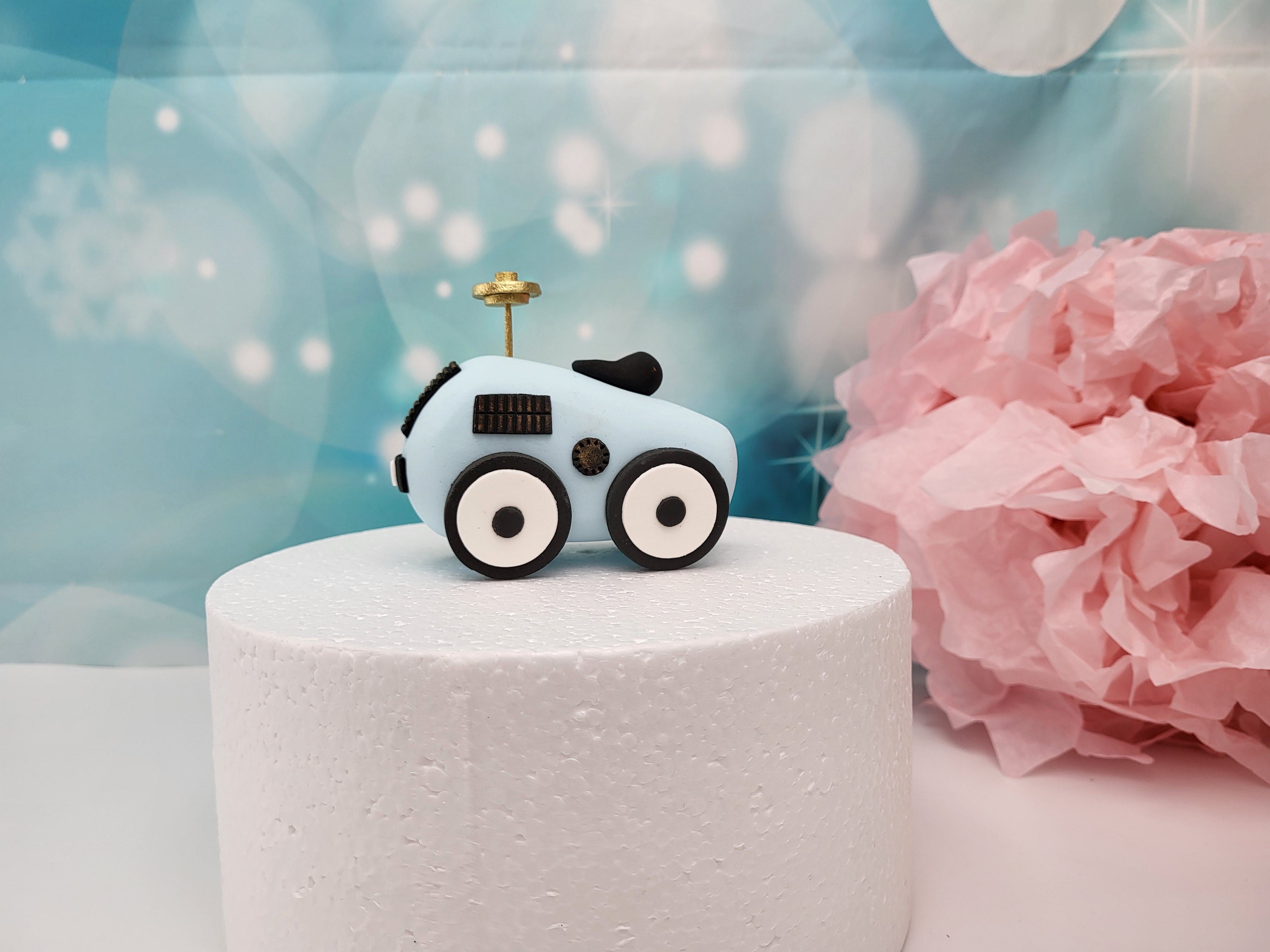 Baby Auto aus Zuckermasse 