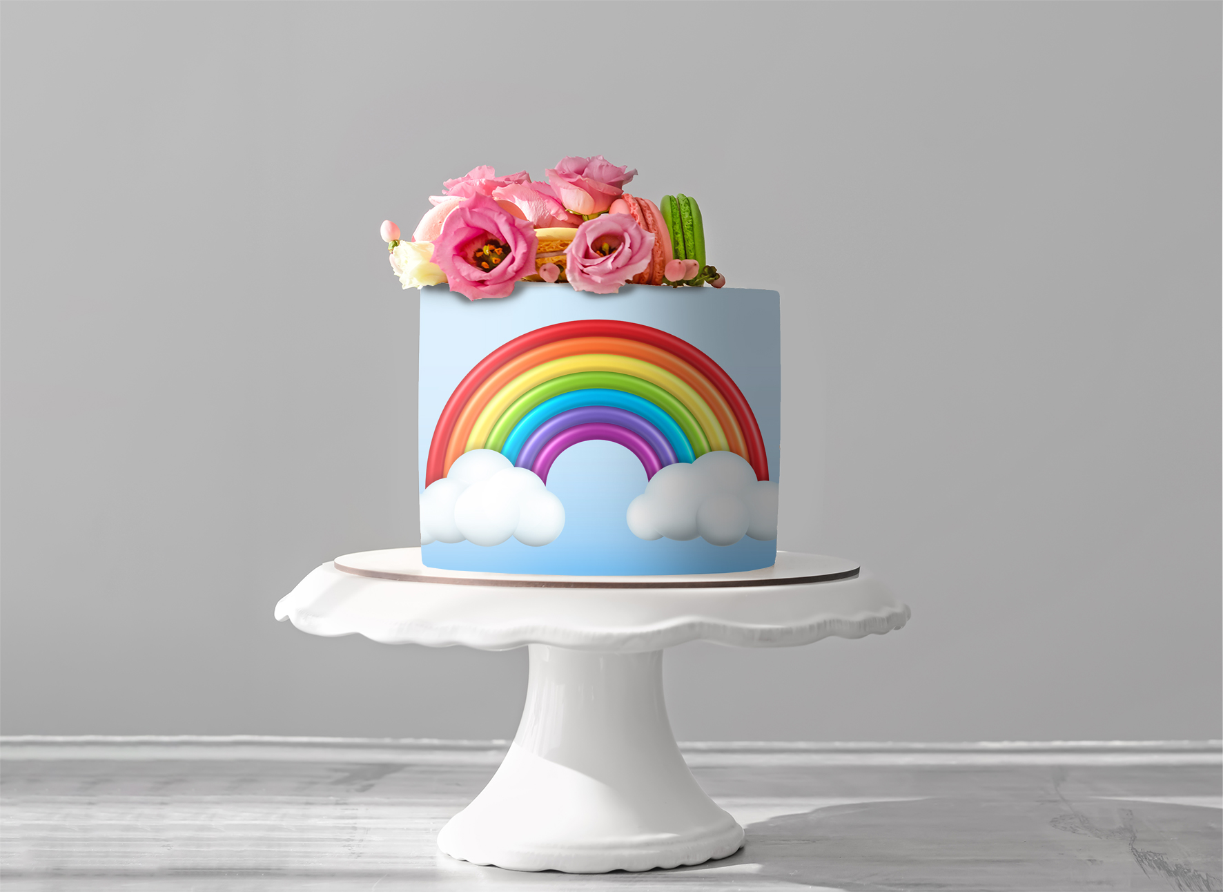 Deko Fondant  Regenbogen