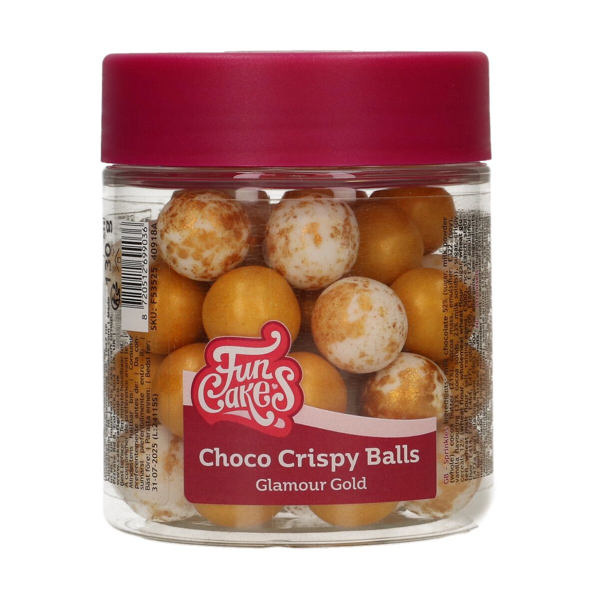 Choco Crispy Balls - Glamour Gold