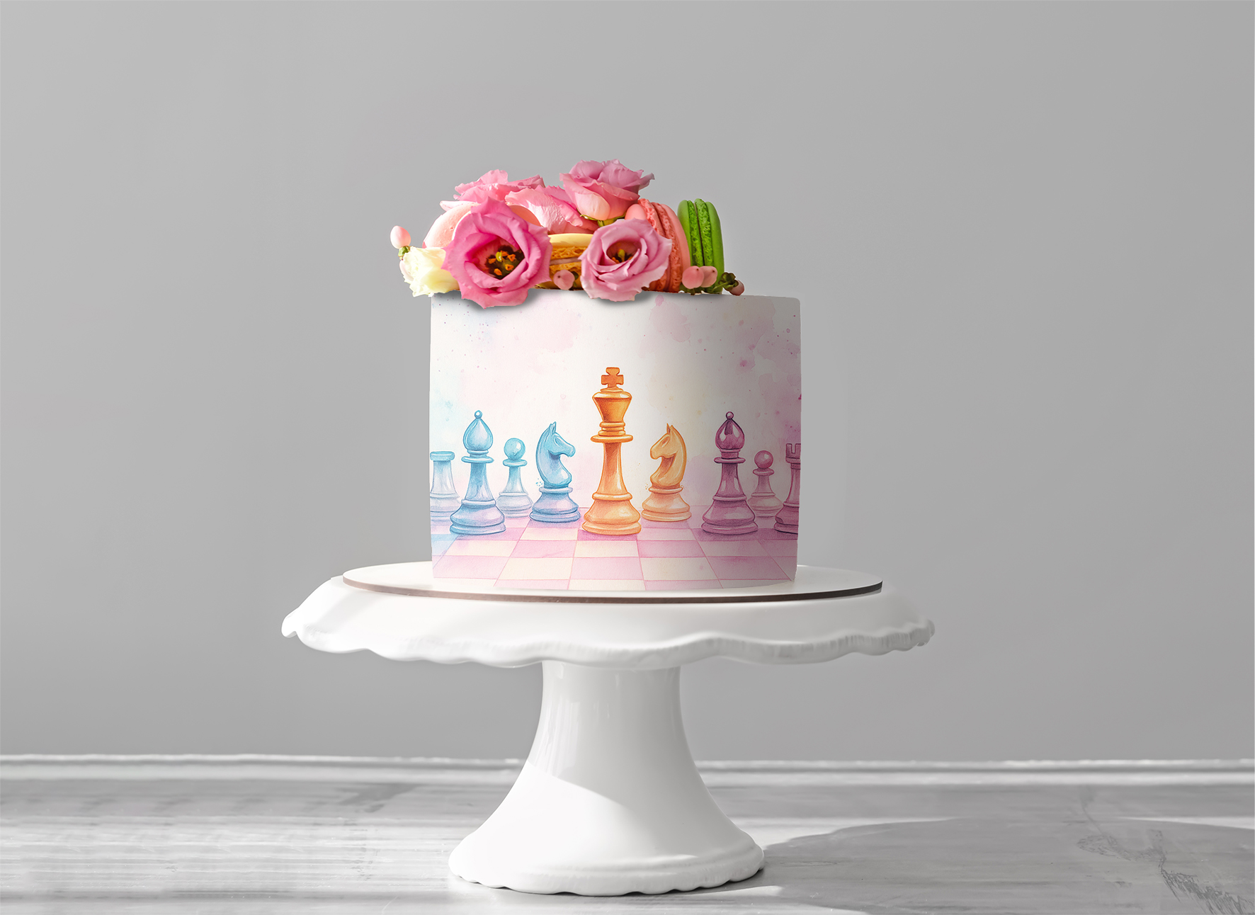 Deko Fondant Schach