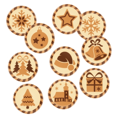 Schokoaufleger Weihnachten 
