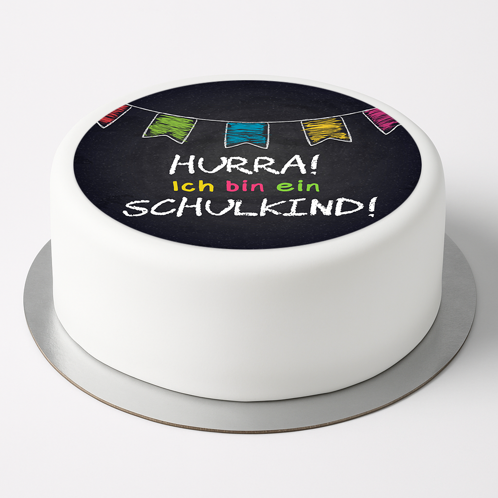 Tortenaufleger Einschulung 