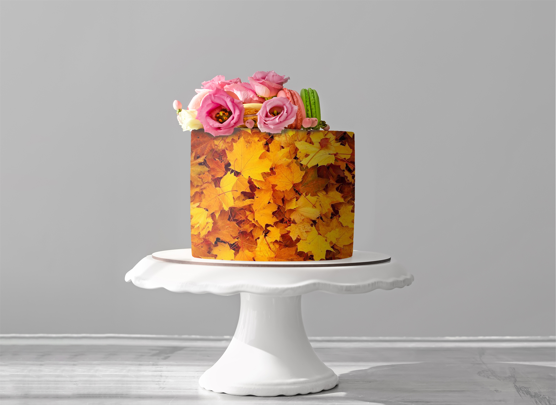 Deko Fondant Ahornblätter