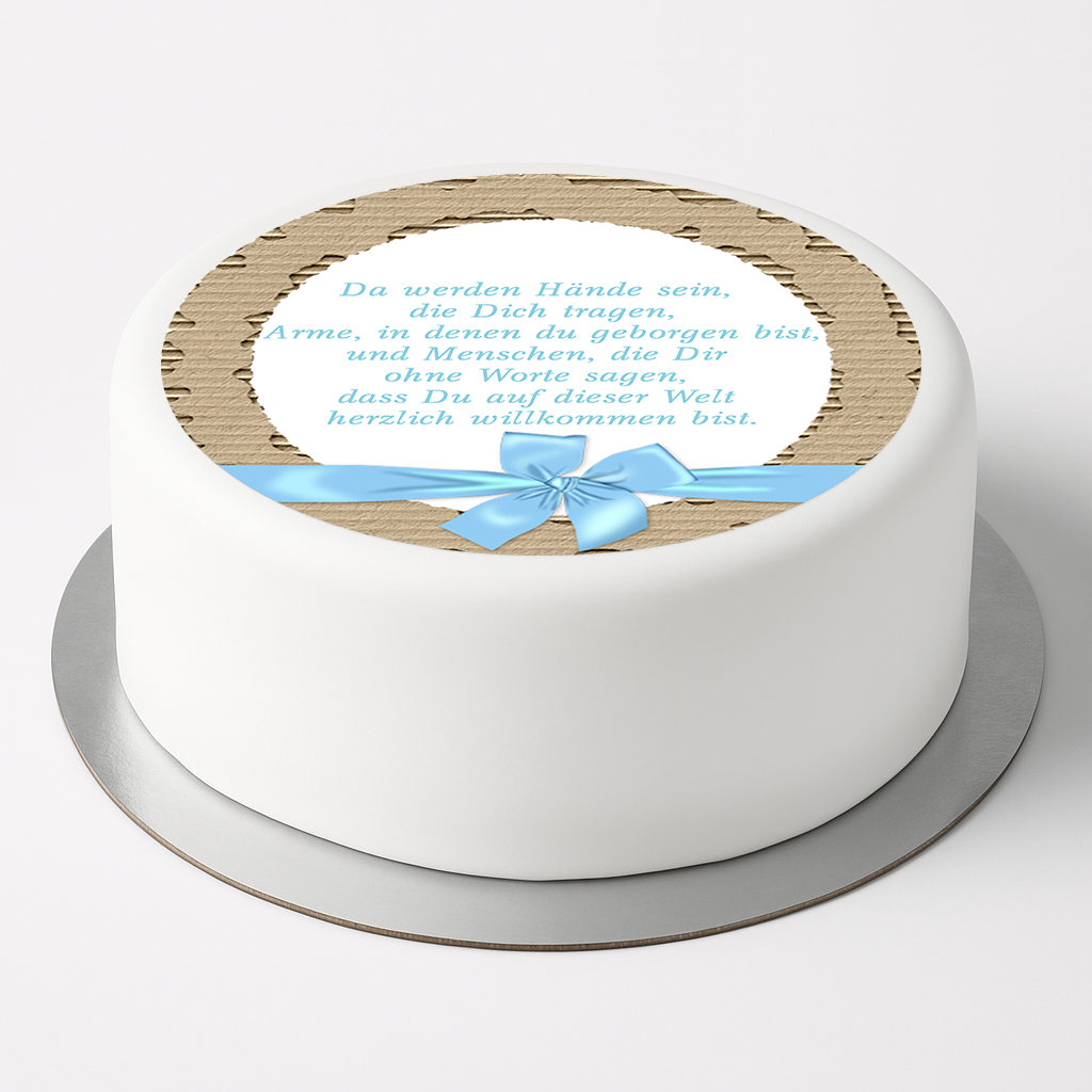 Tortenaufleger Taufe