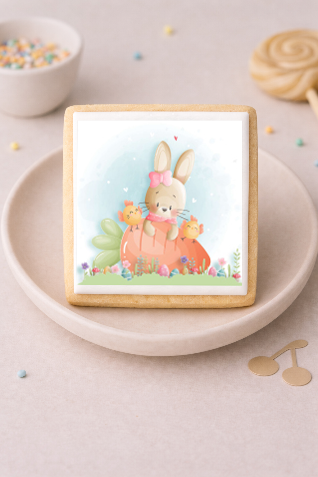 Keksaufleger Ostern Hase mit Karotte