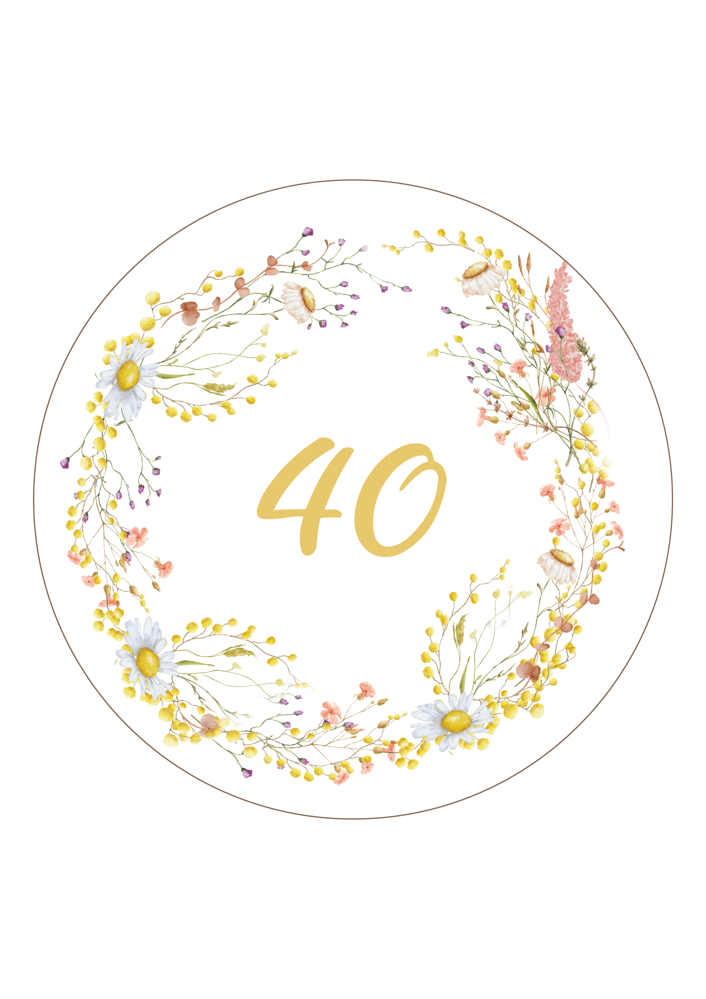 Tortenaufleger runder Geburtstag Tortenaufleger runder Geburtstag