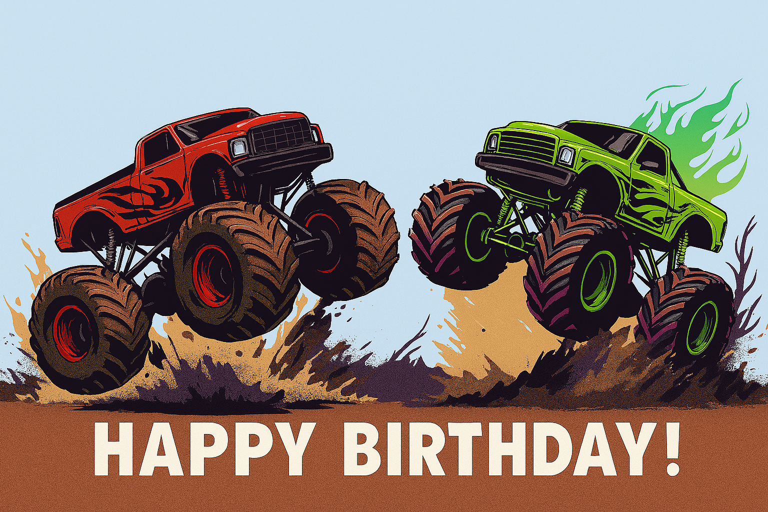 Tortenaufleger Monstertruck 