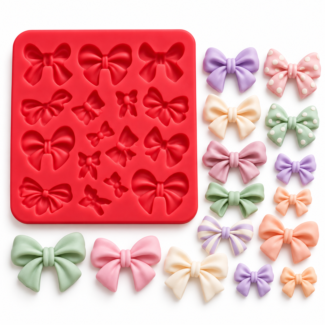 Silikonform Masche – elegante Fondantform für Torten & Cupcakes