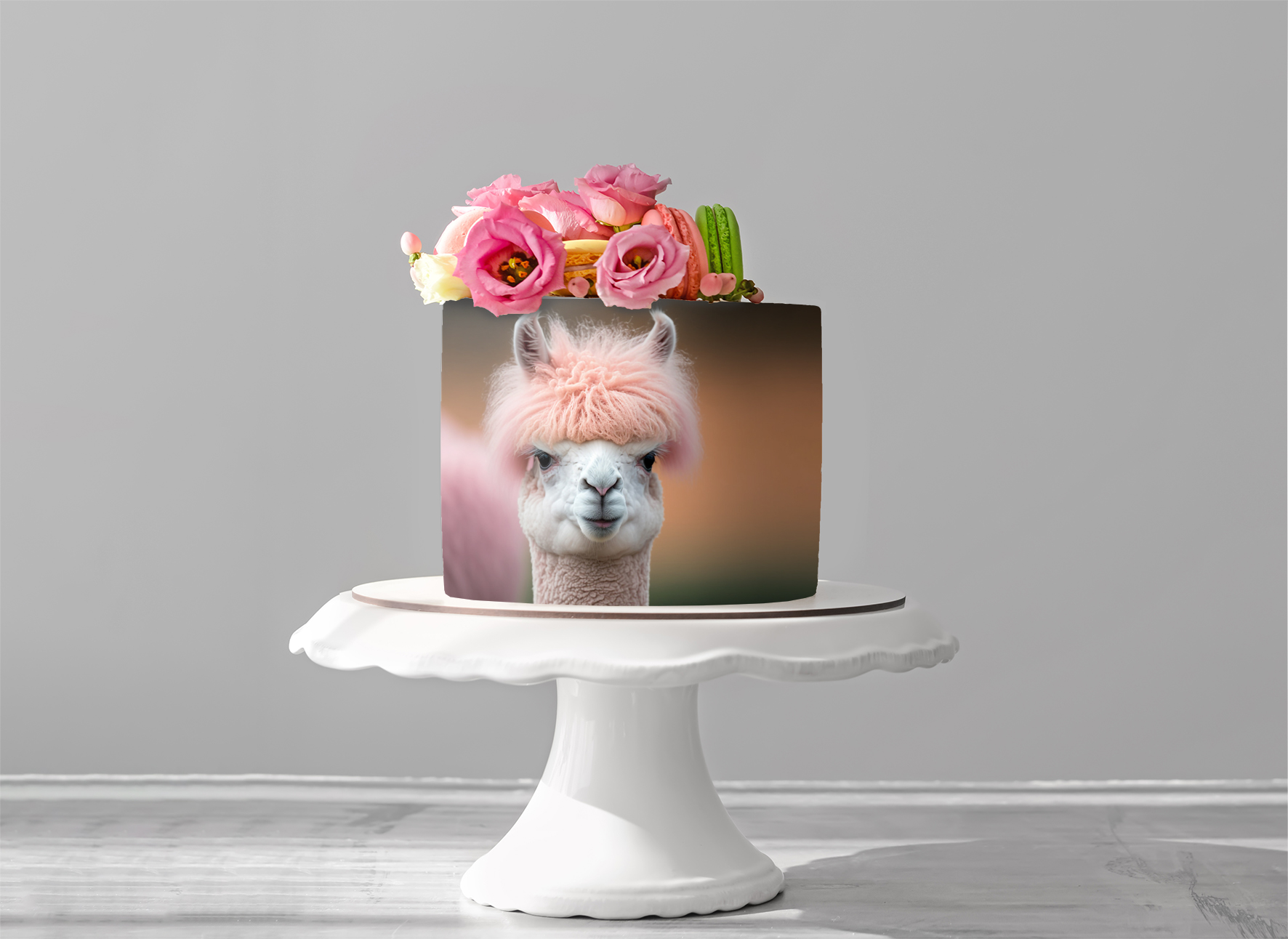 Deko Fondant Lama Alpaka