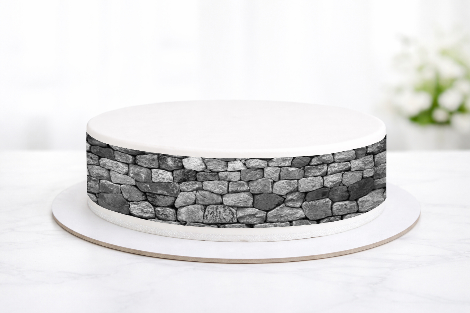 Tortenband Steinmauer