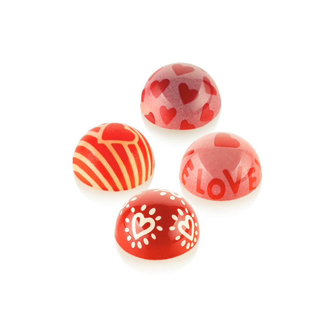 Kit Silikomart Semisfera 01 & Choco Stamp C