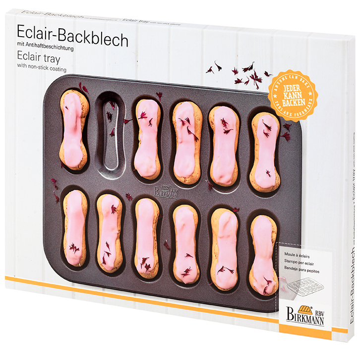 Backblech Eclairs Löffelbiskuits 