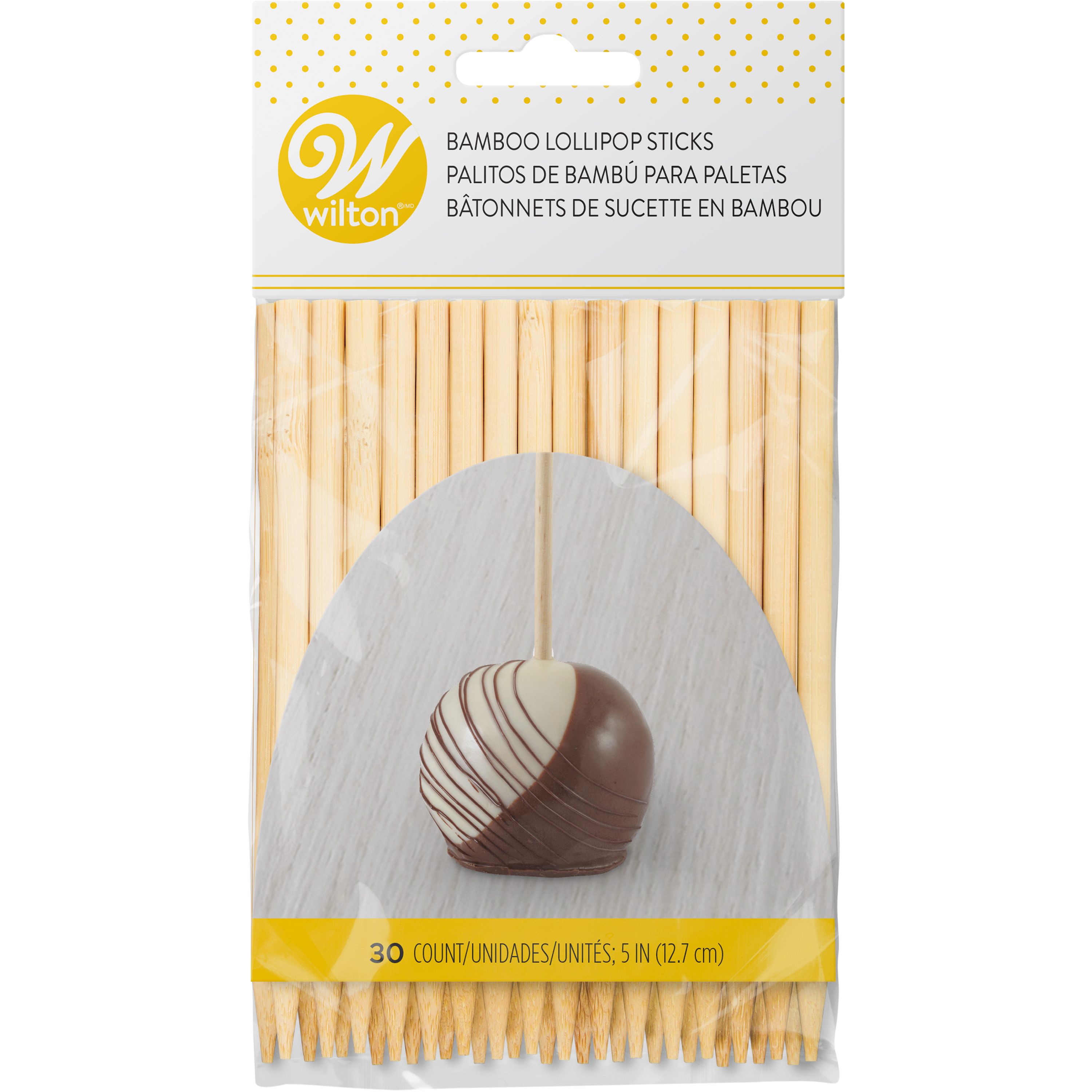Cakepop Stäbchen Wilton Bambus Lollistiele 12 cm pk/30