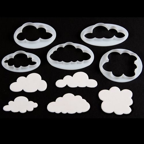 FMM Wolken-Ausstecher Set – 5-teilig für Fondant & Marzipan