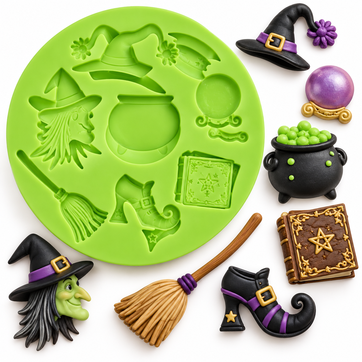 Silikonform Halloween – Gruselige Fondant- & Tortendekoration