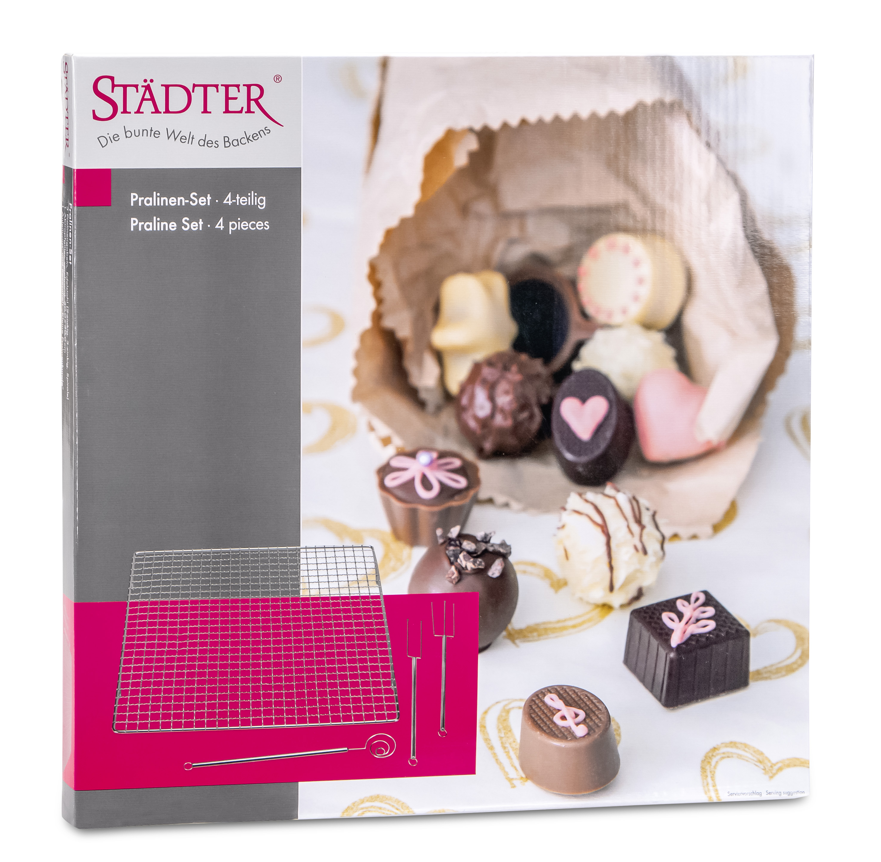 Pralinen Set | Trüffelgitter mit Pralinenwerkzeug