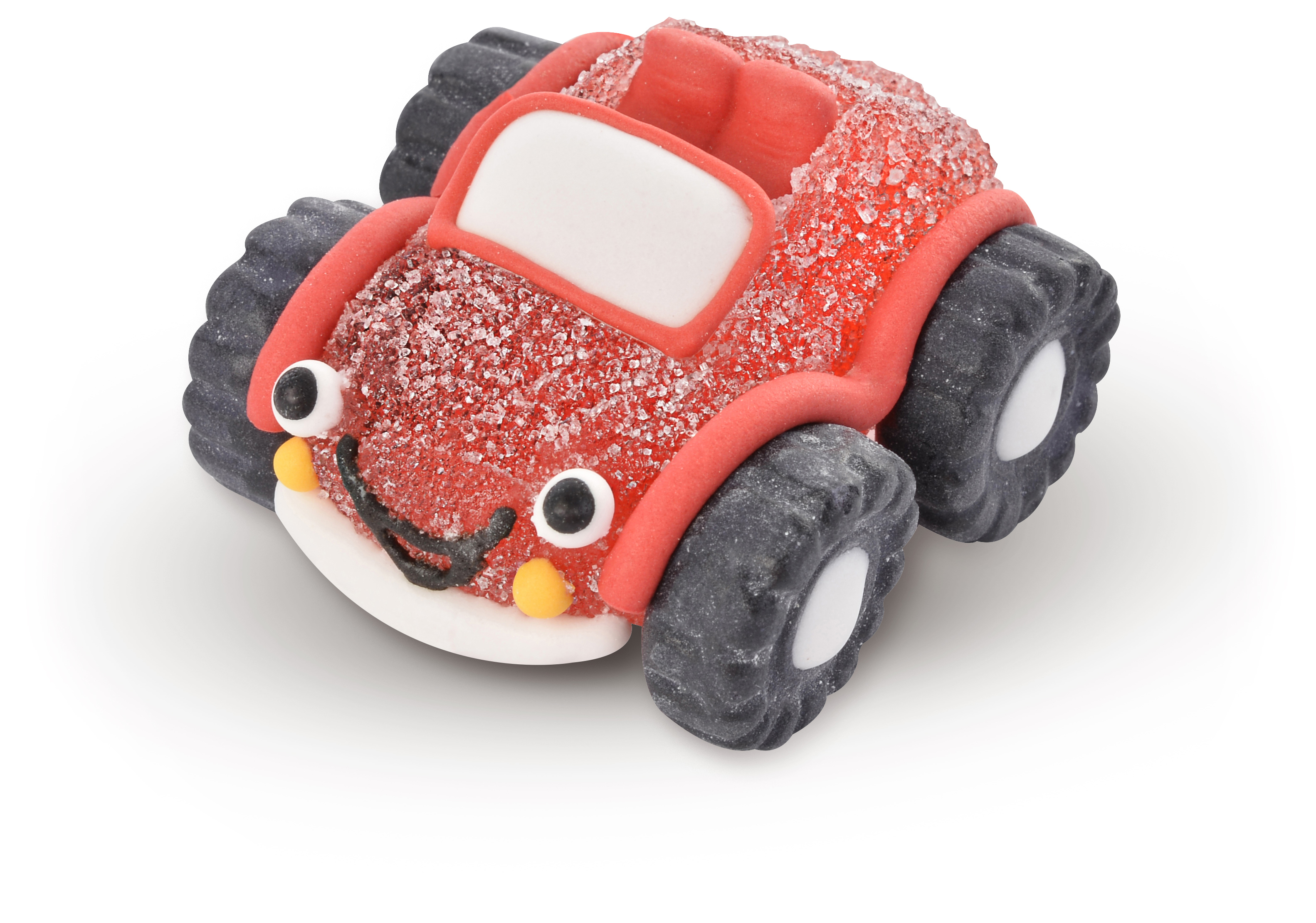 Geleeauto-Set 4-teilig – essbare Zuckerfiguren, ca. 4 cm