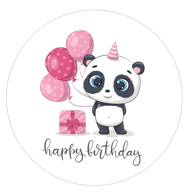 Tortenaufleger Pandabär Geburtstag