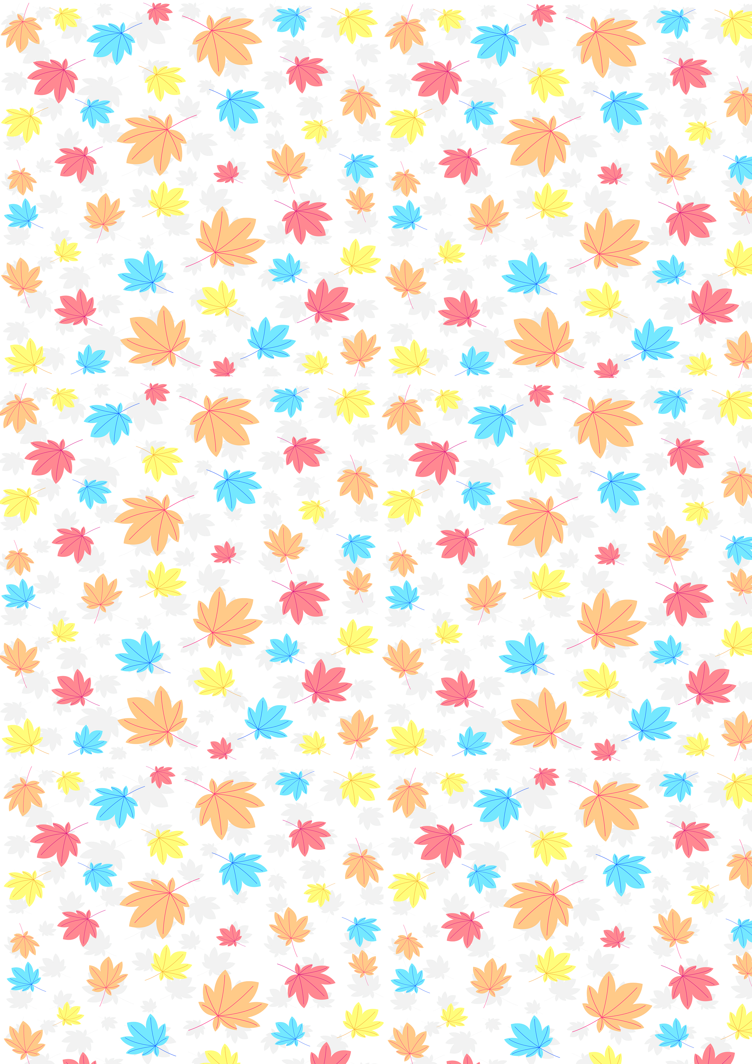 Deko Fondant bunte Blätter