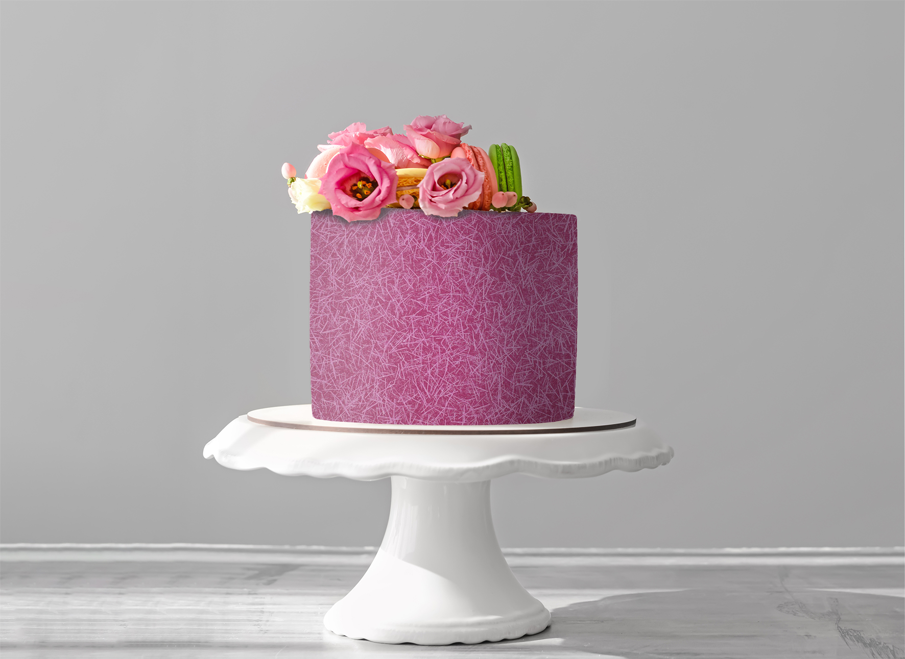 Deko Fondant Muster rosa