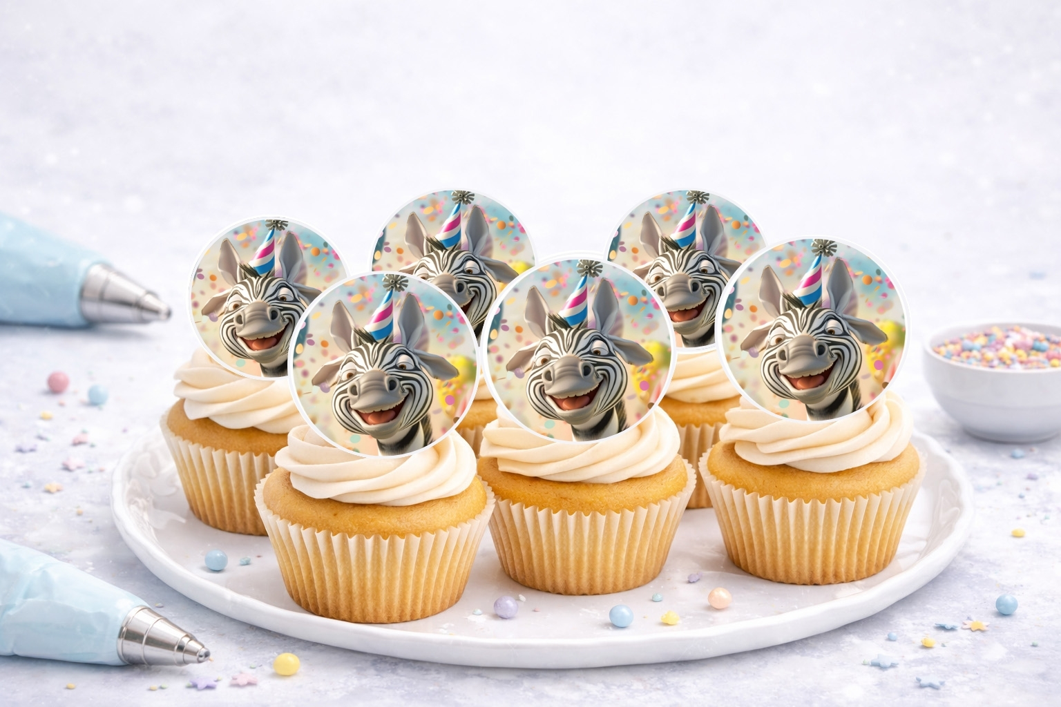 Muffinaufleger Zebra