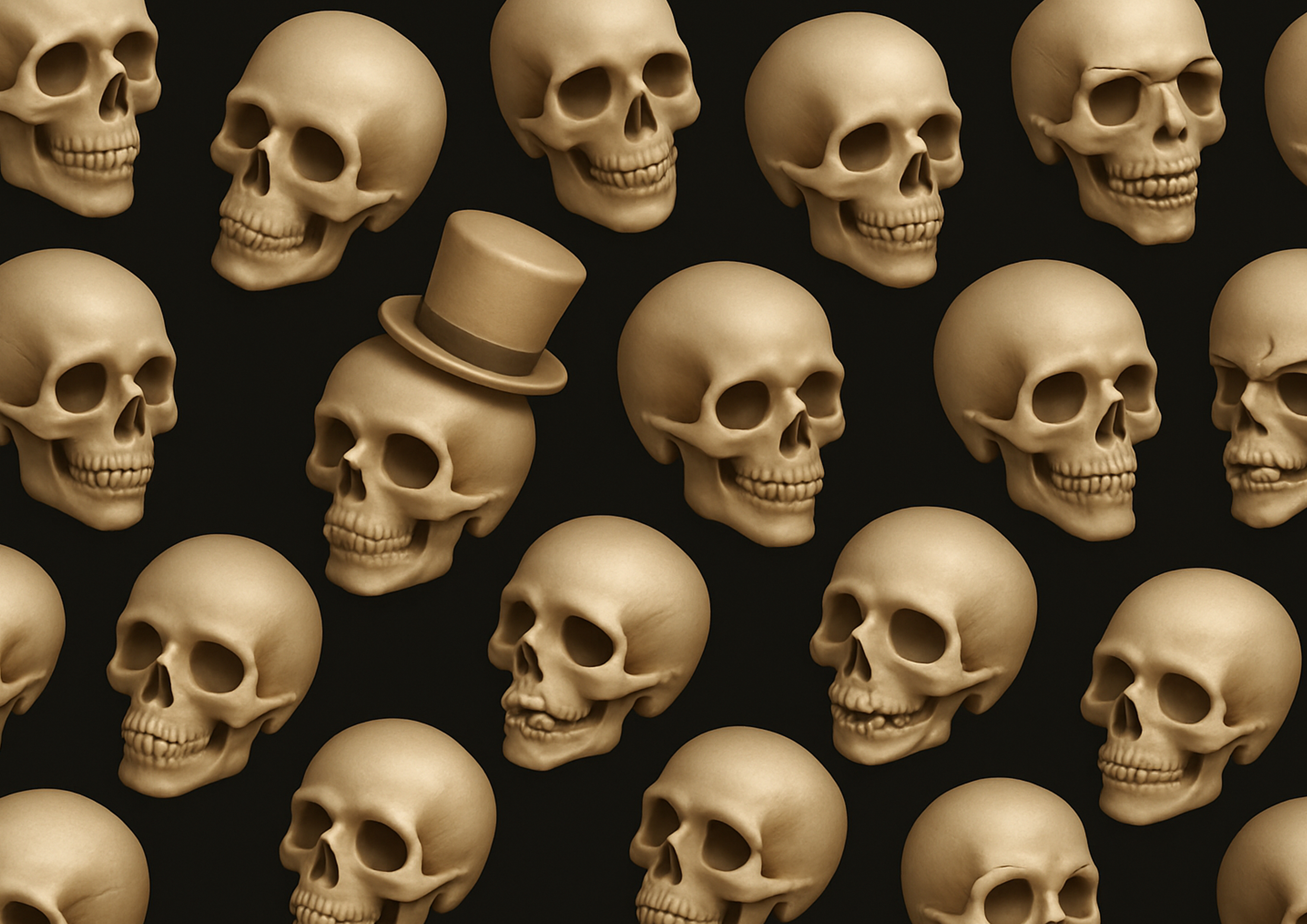 Deko Fondant Totenköpfe