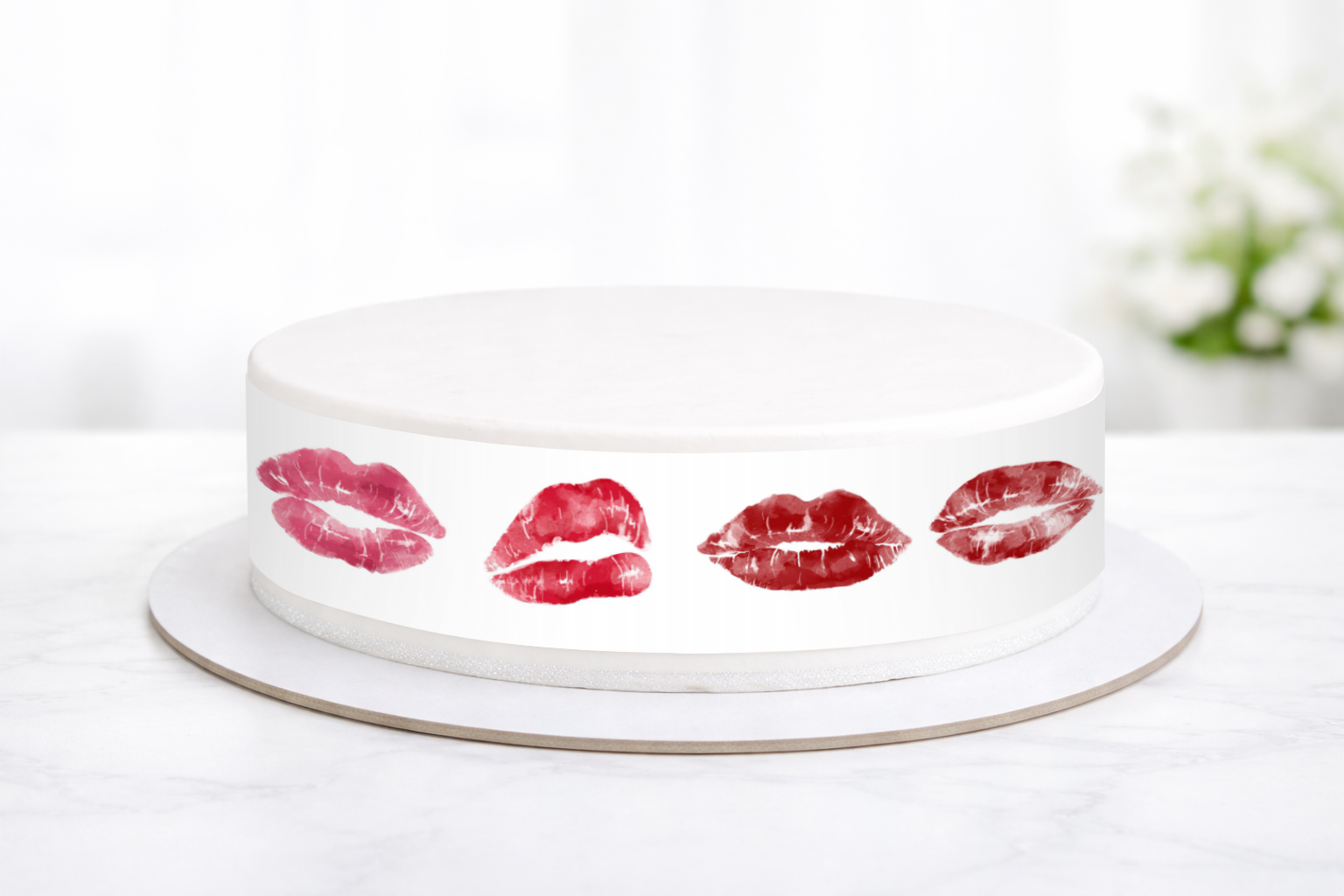 Tortenband Lippen