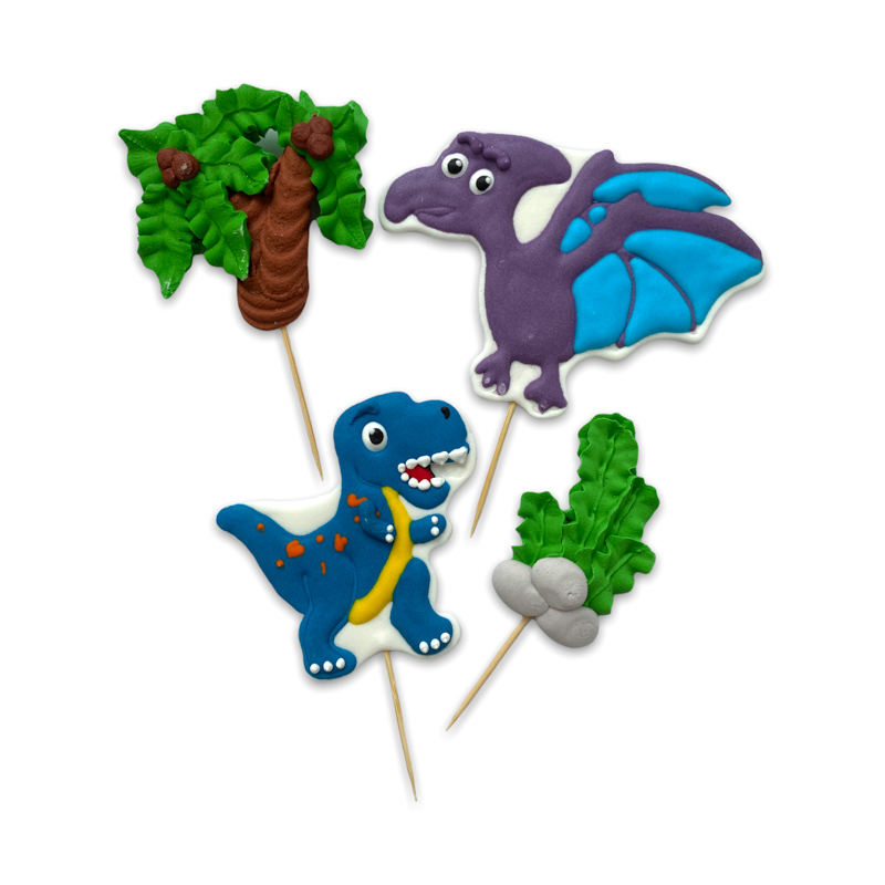 Zuckerdekor Set Dinosaurier 4 tlg. 