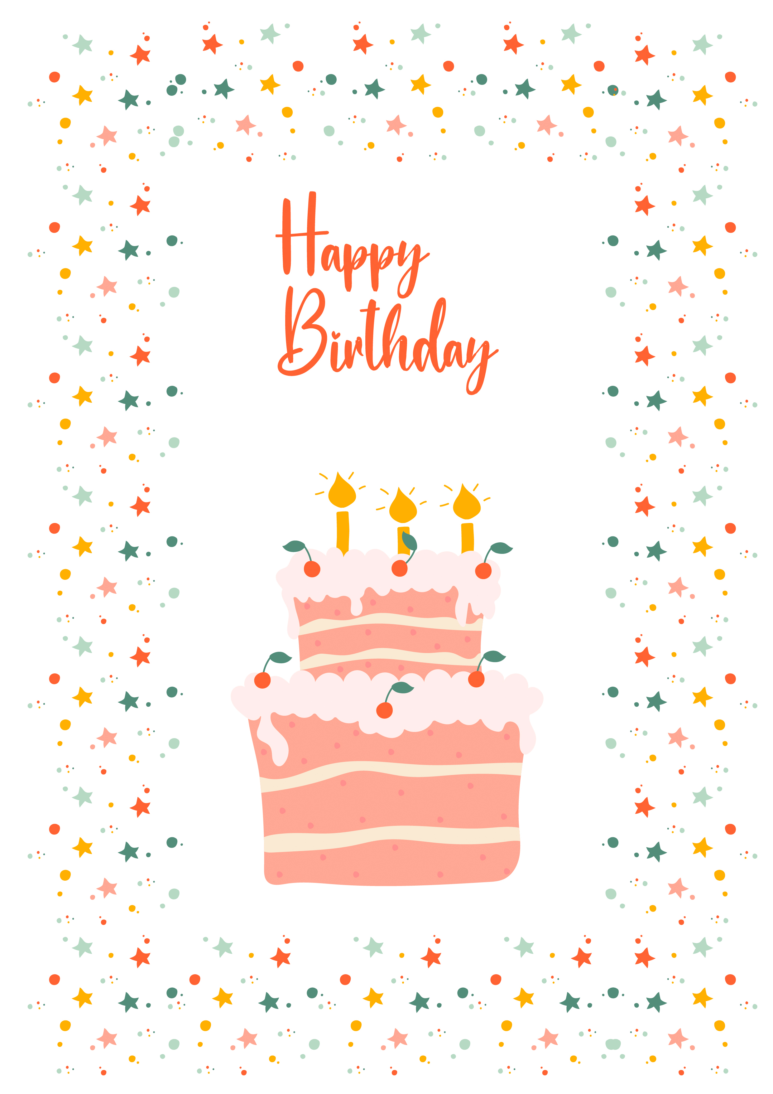 Rouladendekor Happy Birthday   