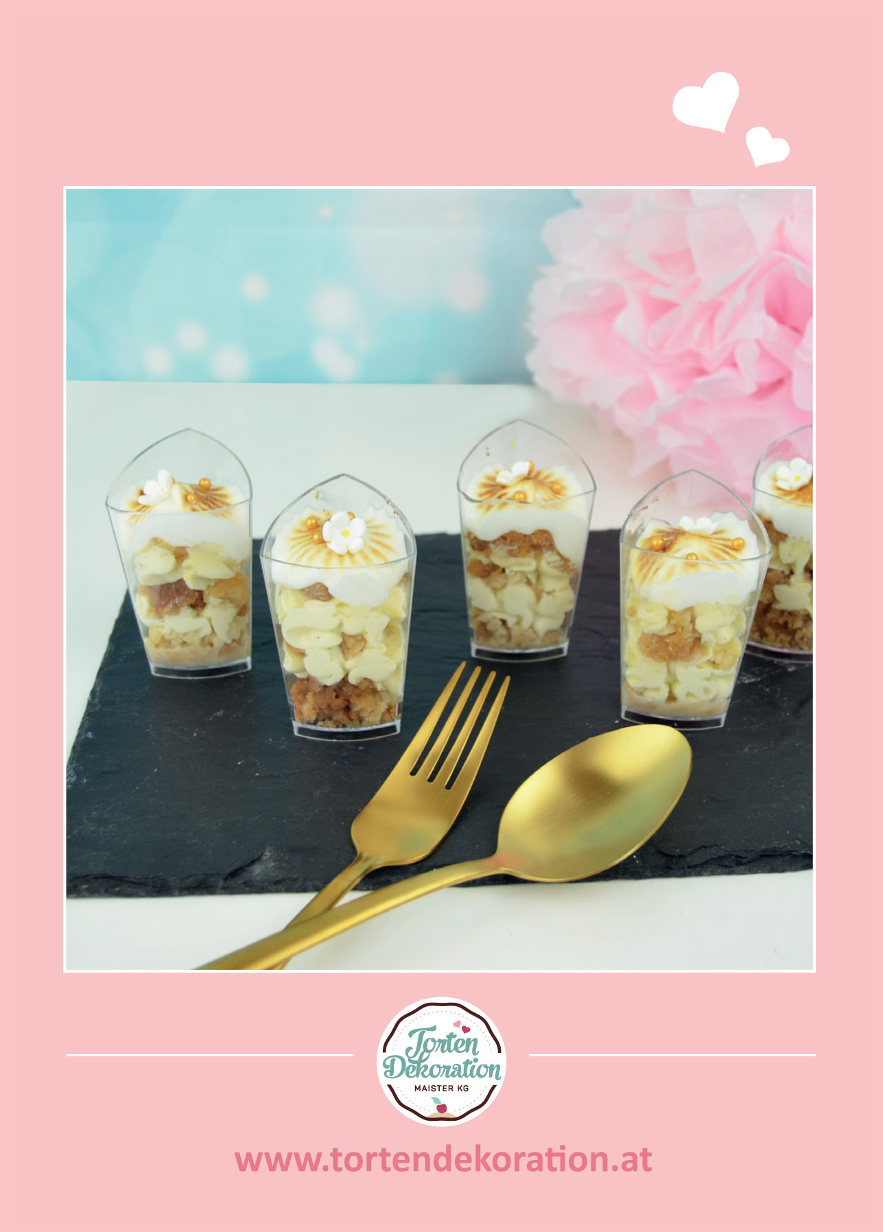 Rezeptkarte Streuselbecher