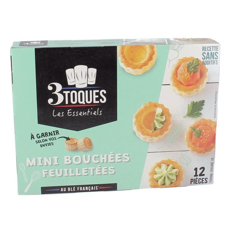 Mini Blätterteigpastetchen zum Füllen – 12 Stück | 3 Toques