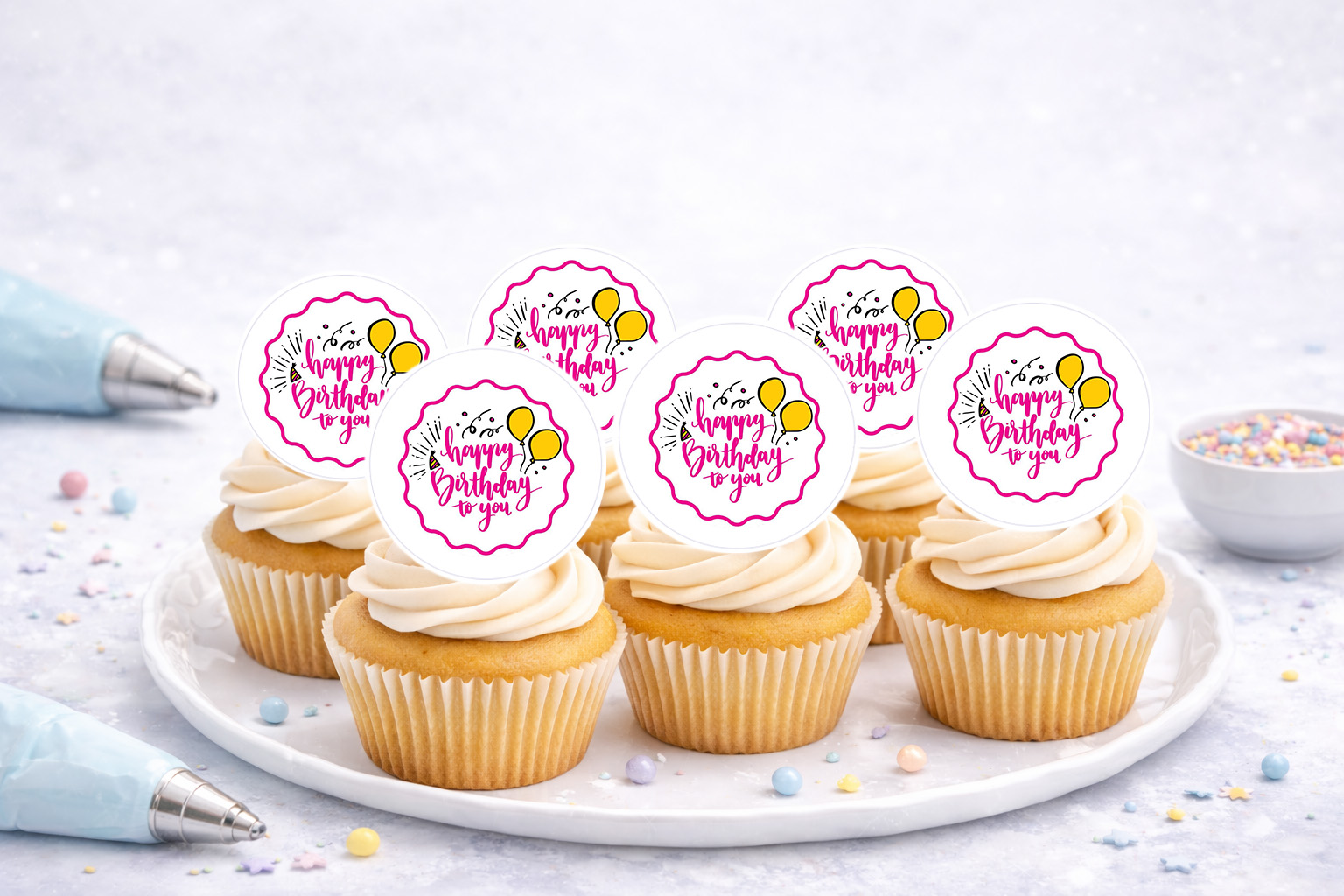 Muffinaufleger Geburtstag