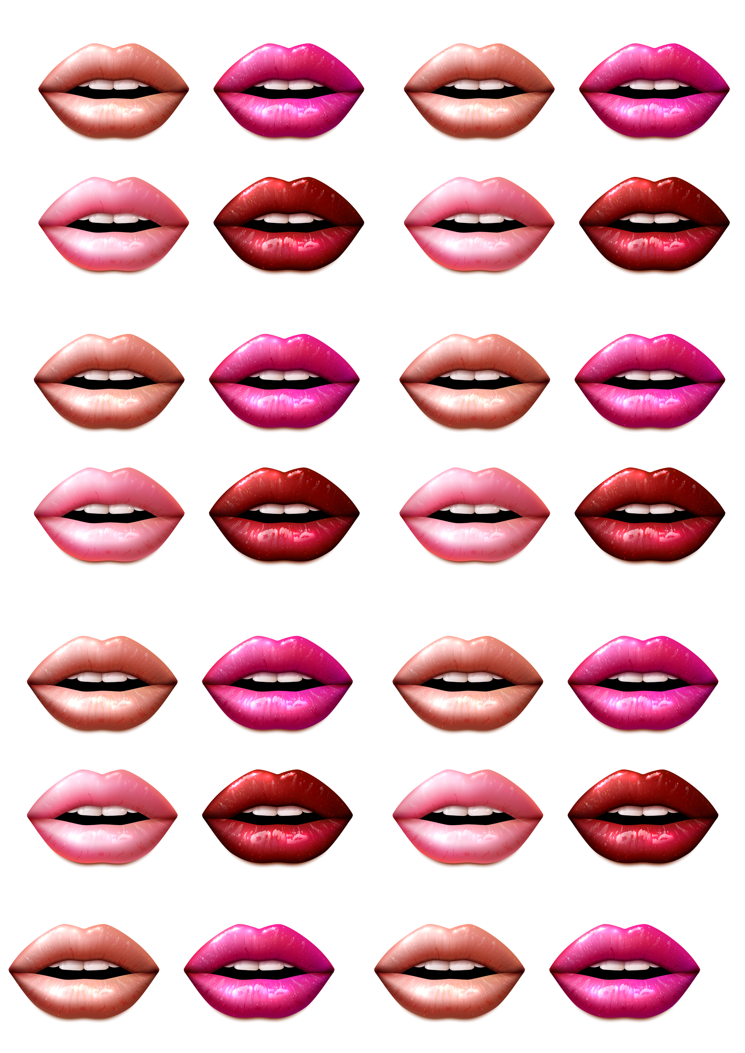 Fondantaufleger Lippen