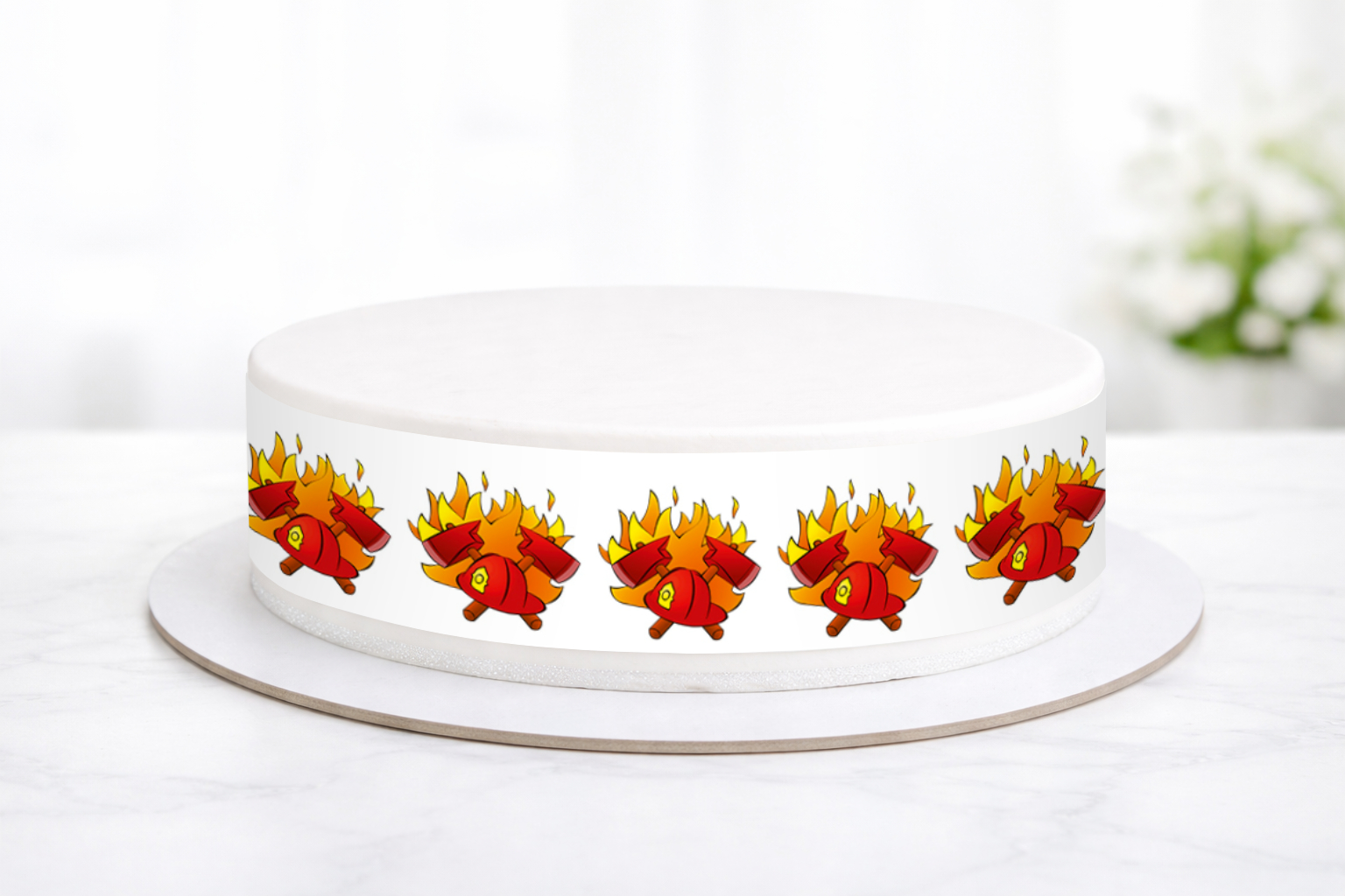 Tortenband Feuerwehr